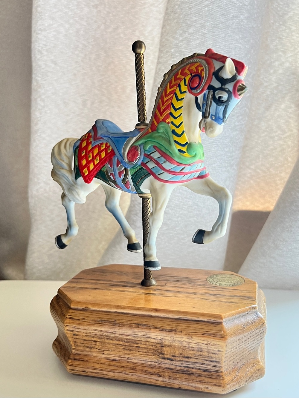 Vintage Cybis Carousel Memories Music Box Horse #120/9500 Willitts 1980s